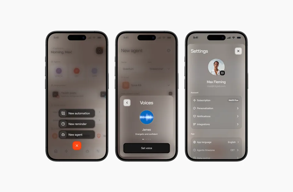 lifeOS – Personal AI Agents App & UX UI Design · #10