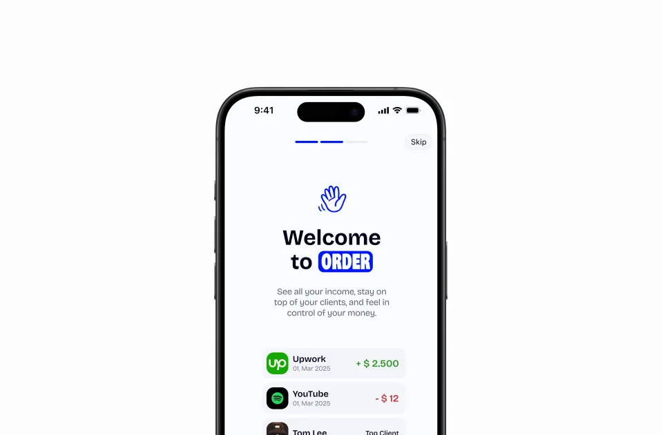 Order — Finance Management App · #2